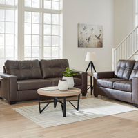 2-Piece Sofa and Loveseat Set – Faux Leather Upholstery with Plush Comfort ** PRE-ORDER **