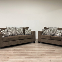 Modern Sofa & Loveseat Set – Premium Fabric, Sturdy Frame