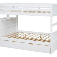 315 Staircase Storage Bunk Bed w/ Trundle – Full over Full & Solid Wood (PRE-ORDER)