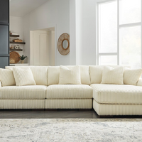 L-Shaped Comfortable 3-Piece Sectional Sofa – Dual Color Options