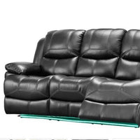 Starship 3PCS Reclining Set, Black, Leather Gel **NEW ARRIVAL**