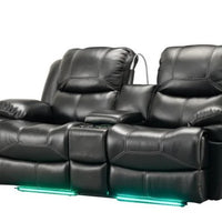 Starship 3PCS Reclining Set, Black, Leather Gel **NEW ARRIVAL**