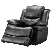 Starship 3PCS Reclining Set, Black, Leather Gel **NEW ARRIVAL**