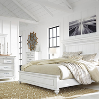 HH11-114 5-Piece Whitewash Bedroom Set – Bright, Rustic Charm with Timeless Appeal