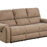 Titan OVERSIZED 3pc Reclining Set, Sofa Drop Down Table W/Power Outlet/USB Ports, Loveseat with Gliders and Storage Console & Rocker Swivel Recliner Chair / PRE-ORDER