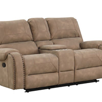 Titan OVERSIZED 3pc Reclining Set, Sofa Drop Down Table W/Power Outlet/USB Ports, Loveseat with Gliders and Storage Console & Rocker Swivel Recliner Chair / PRE-ORDER