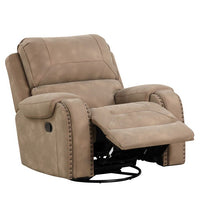 Titan OVERSIZED 3pc Reclining Set, Sofa Drop Down Table W/Power Outlet/USB Ports, Loveseat with Gliders and Storage Console & Rocker Swivel Recliner Chair / PRE-ORDER
