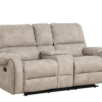 Titan OVERSIZED 3pc Reclining Set, Sofa Drop Down Table W/Power Outlet/USB Ports, Loveseat with Gliders and Storage Console & Rocker Swivel Recliner Chair / PRE-ORDER