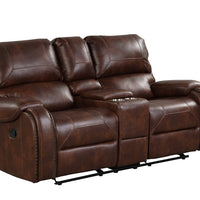Titan OVERSIZED 3pc Reclining Set, Sofa Drop Down Table W/Power Outlet/USB Ports, Loveseat with Gliders and Storage Console & Rocker Swivel Recliner Chair / PRE-ORDER