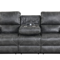 Titan OVERSIZED 3pc Reclining Set, Sofa Drop Down Table W/Power Outlet/USB Ports, Loveseat with Gliders and Storage Console & Rocker Swivel Recliner Chair / PRE-ORDER