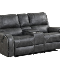 Titan OVERSIZED 3pc Reclining Set, Sofa Drop Down Table W/Power Outlet/USB Ports, Loveseat with Gliders and Storage Console & Rocker Swivel Recliner Chair / PRE-ORDER