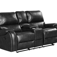 Titan OVERSIZED 3pc Reclining Set, Sofa Drop Down Table W/Power Outlet/USB Ports, Loveseat with Gliders and Storage Console & Rocker Swivel Recliner Chair / PRE-ORDER