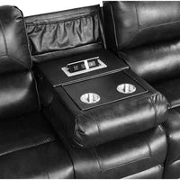 Titan OVERSIZED 3pc Reclining Set, Sofa Drop Down Table W/Power Outlet/USB Ports, Loveseat with Gliders and Storage Console & Rocker Swivel Recliner Chair / PRE-ORDER