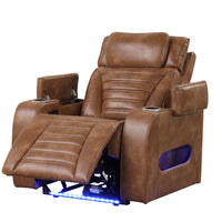 TOKYO 3PC Brown Power Reclining, Power headrest Set, Brown Bluetooth Speaker In Loveseat ** NEW ARRIVAL **