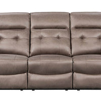 Toris 3-Piece Manual Reclining Living Room Set, Taupe (Brownish Grey)
