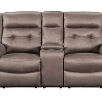 Toris 3-Piece Manual Reclining Living Room Set, Taupe (Brownish Grey)