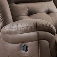 Toris 3-Piece Manual Reclining Living Room Set, Taupe (Brownish Grey)