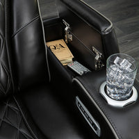 U271-06(Black) /U271-05(Light Gray) Power Reclining Set (Genuine Leather + Air Massage) / PRE-ORDER , Air massage system includes 3 settings: steady, pulse and wave (with automatic 20-minute shutoff feature)