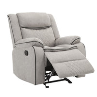 Weston Stone - 3PC Reclining Living Room Set - Sofa Drop Down Table with Power Outlet/USB Charging Ports, Loveseat with Gliders and Storage Console with Power Outlet/USB Charging Ports & Rocking Chair