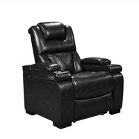 Woodland Black/Brown 3PC Power Reclining Set, Power Headrest, Sofa with Drop Down Table with Power Outlets/USB Charging Ports, USB Charging Ports on each corner, LED Lights under footrest/ PRE-ORDER