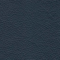 Quinton Top Grain Leather Sectional with Adjustable Headrests, Navy Blue, Mirrored Gunmetal Gray Legs **SALE**