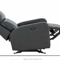 Arnie Leather Power Glider Recliner, Smooth-operating power reclining & Engineered hardwood frame