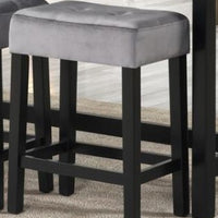 GLORIA-PUB TABLE - FAUX MARBLE & 3 STOOLS (1/CN) - GREY