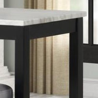 GLORIA-PUB TABLE - FAUX MARBLE & 3 STOOLS (1/CN) - GREY