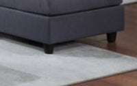 Reversible Green / Gray Sectional w/Storage Ottoman, Features a drop down table w/cup holders