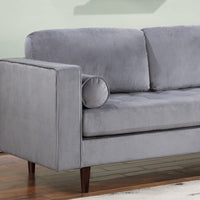 Velvet Roxy Grey Sectional
