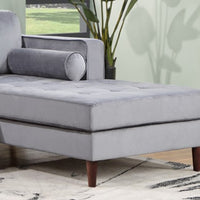 Velvet Roxy Grey Sectional
