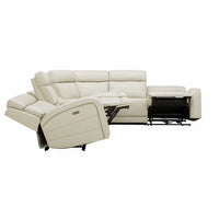 Gearhart 6-piece Leather Power Reclining Sectional with Power Headrests
