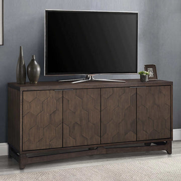 Honeycomb Texture 72" Accent Console, TV Stand