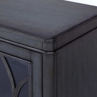 Antrasit 67" Accent Console, TV Stand (Interchangeable door panels-Adjustable shelves-Cord Management)