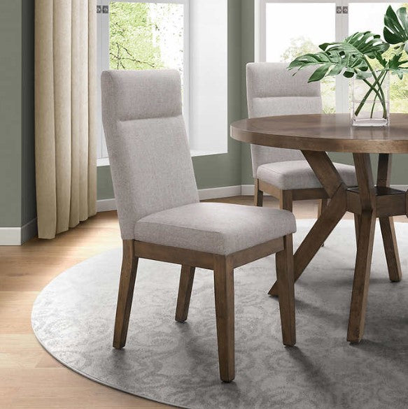 Kaelyn 5piece Dining Set, Dining Table and 4 Chair set, Brown Finish