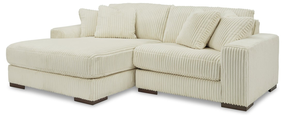 "Modern 2-Piece L-Shaped Sectional – Left/Right Facing Chaise, Two Colors"