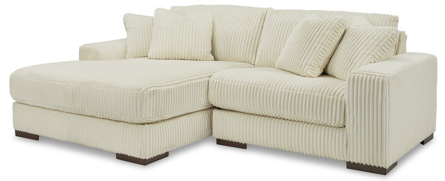 "Modern 2-Piece L-Shaped Sectional – Left/Right Facing Chaise, Two Colors"