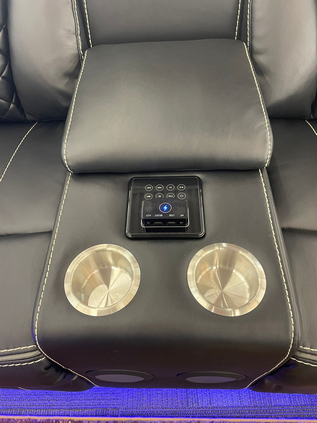 Party Time 3PCS POWER RECLINING LIVING ROOM SET, W/LED, WIRELESS CHARGER, BLUETOOTH SPEAKERS