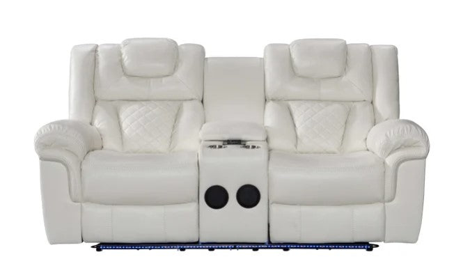 Party Time 3PCS POWER RECLINING LIVING ROOM SET, W/LED, WIRELESS CHARGER, BLUETOOTH SPEAKERS