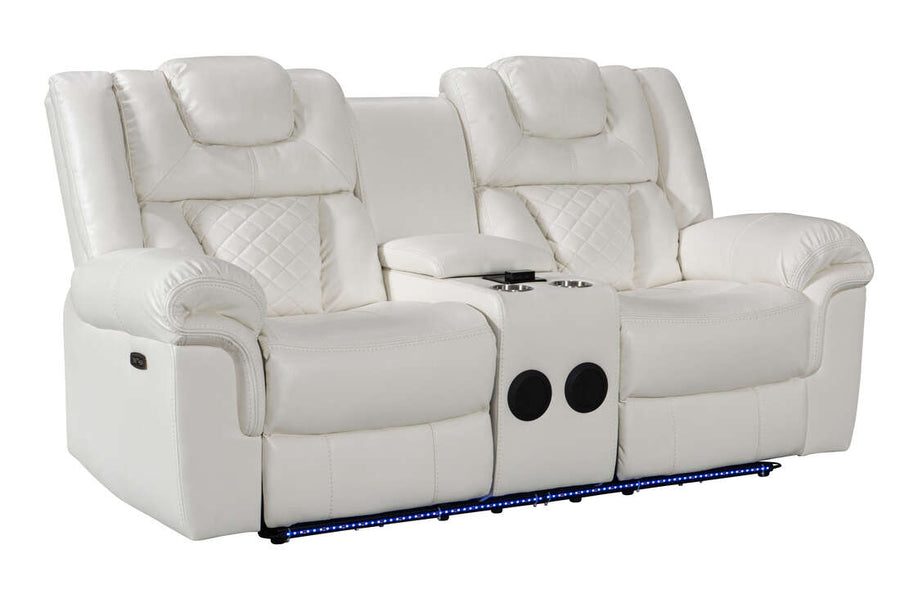 Party Time 3PCS POWER RECLINING LIVING ROOM SET, W/LED, WIRELESS CHARGER, BLUETOOTH SPEAKERS