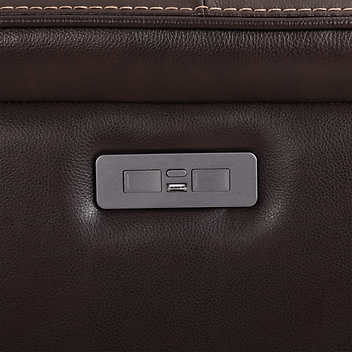 Barcalounger Columbia Leather Power Recliner with Power Headrest