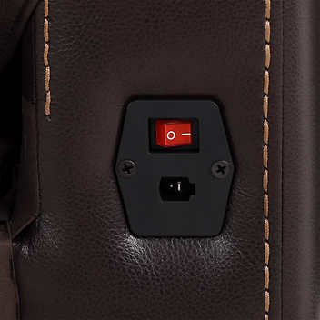 Barcalounger Columbia Leather Power Recliner with Power Headrest