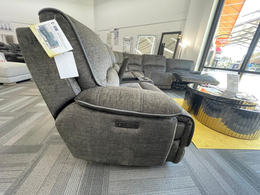 Cheers Power Headrest Fabric Reclining 6PC Modular Oversized Sectional (you can build what you want - love seat, sofa, console sofa-USB outlets)