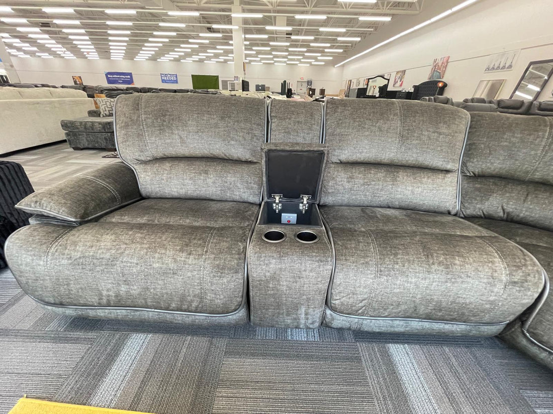 Cheers Power Headrest Fabric Reclining 6PC Modular Oversized Sectional (you can build what you want - love seat, sofa, console sofa-USB outlets)