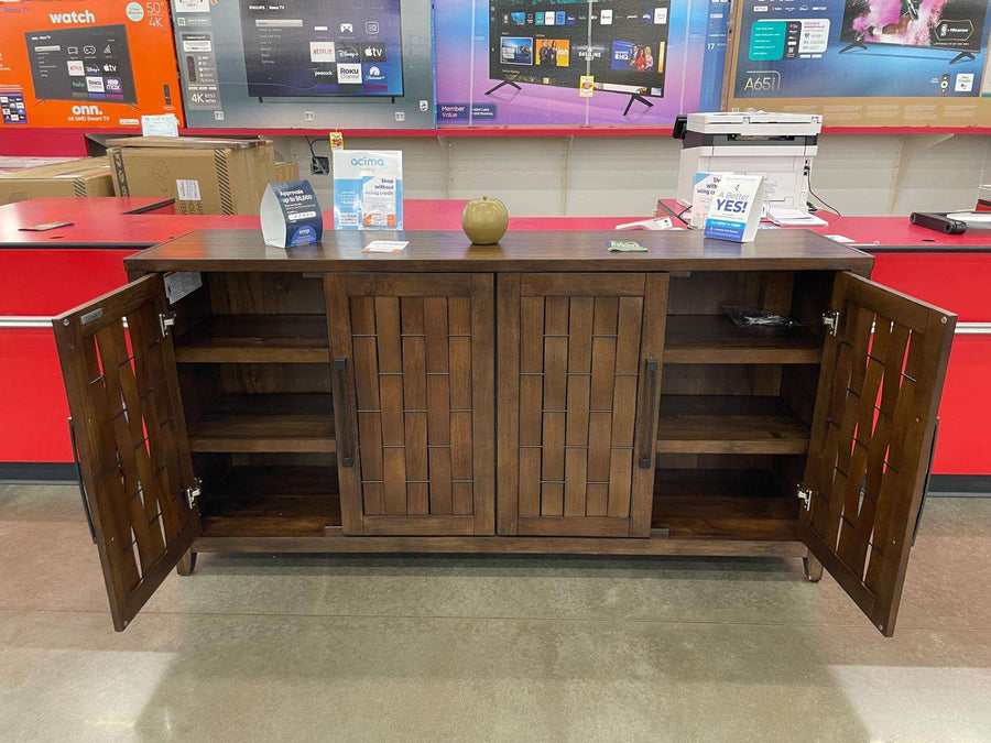 Tresanti 72" Harper TV Console, 2 Adjustable Shelves in Each of the 2 Double-Door Cabinets