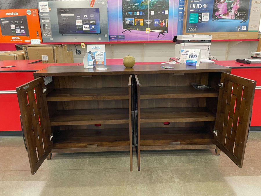 Tresanti 72" Harper TV Console, 2 Adjustable Shelves in Each of the 2 Double-Door Cabinets