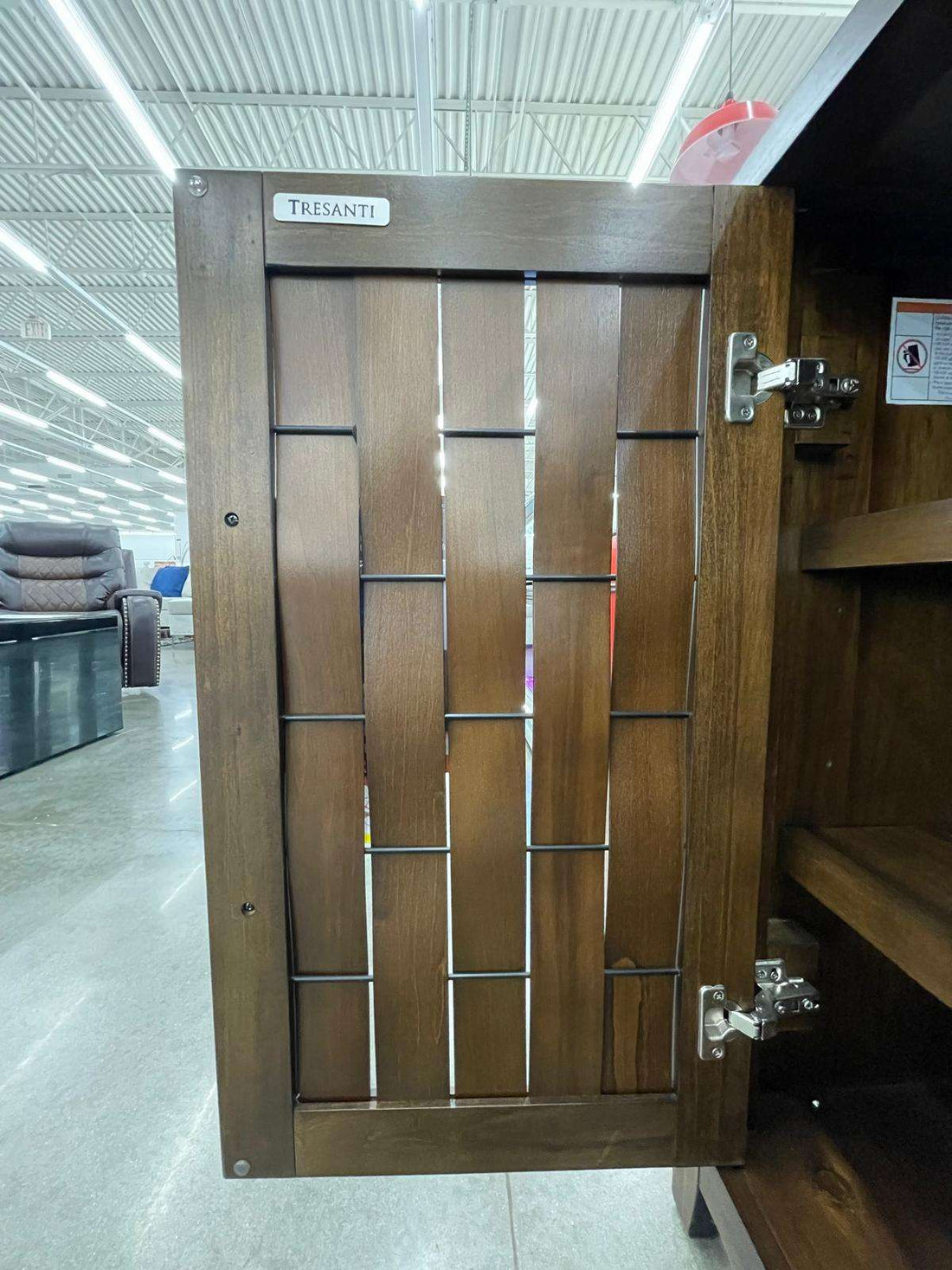 Tresanti 72" Harper TV Console, 2 Adjustable Shelves in Each of the 2 Double-Door Cabinets