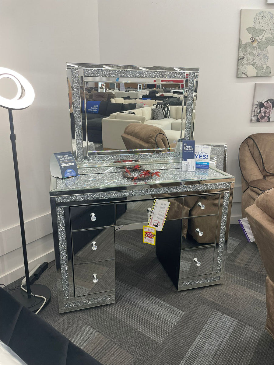 Glass/Mirror Led Vanity Set