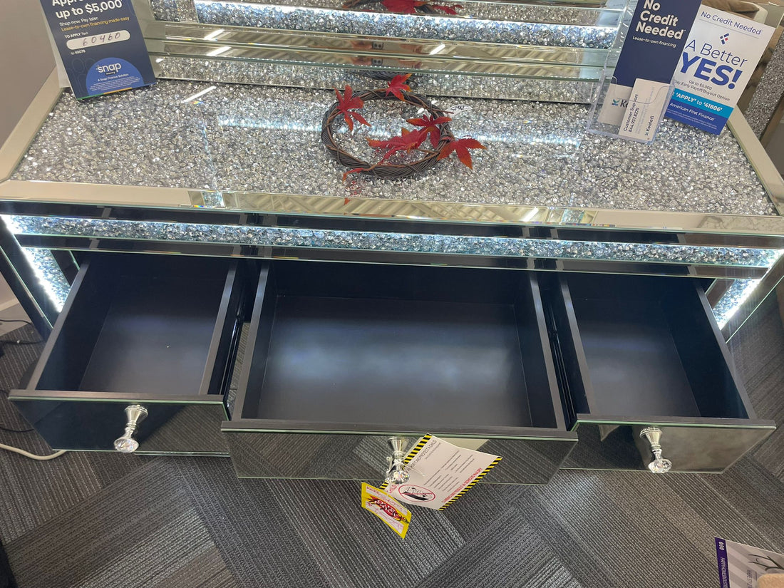 Glass/Mirror Led Vanity Set