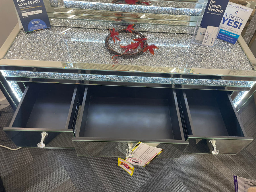 Glass/Mirror Led Vanity Set